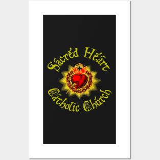 Sacred Heart of Jesus Catholic Church Detente Sagrado Corazon de Jesus Posters and Art